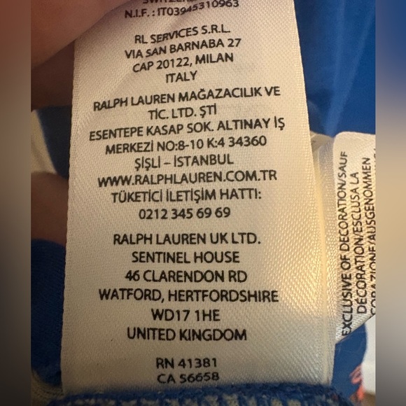 Polo Ralph Lauren Mens XL ALL-OVER FLAMINGO AOP Cotton Short Sleeve Polo Blue - Picture 8 of 8